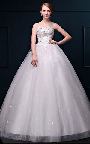 WD1593 Strapless wedding dress